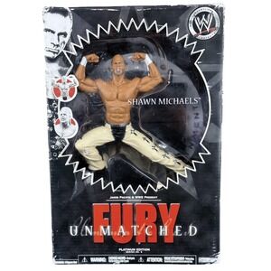 WWE Fury Unmatched Shawn Michaels Action Figure White Jakks Pacific Boxed